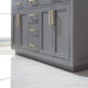 Altair  Ivy 60" Double Bathroom Vanity Set in Gray and Carrara White Marble Countertop with Mirror 531060-GR-CA - Image 5