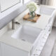 Altair Georgia 72" Double Bathroom Vanity Set in White and Composite Carrara White Stone Top with White Farmhouse Basin with Mirror 537072-WH-AW - Image 5