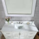 Altair Isla 60" Single Bathroom Vanity Set in White and Carrara White Marble Countertop with Mirror  538060S-WH-AW - Image 5