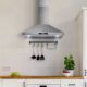 Cosmo 30" Ductless Wall Mount Range Hood in Stainless Steel with LED Lighting and Carbon Filter Kit for Recirculating COS-63175S-DL - Image 16