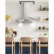 Cosmo 36" Ductless Wall Mount Range Hood in Stainless Steel with LED Lighting and Carbon Filter Kit for Recirculating COS-63190S-DL - Image 12