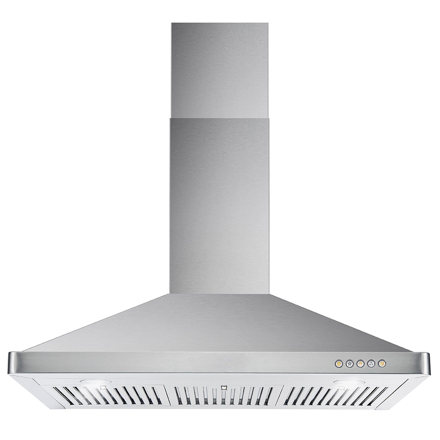 images Cosmo 36'' Ductless Wall Mount Range Hood in Stainless Steel with LED Lighting and Carbon Filter Kit for Recirculating COS-63190-DL - Image 1