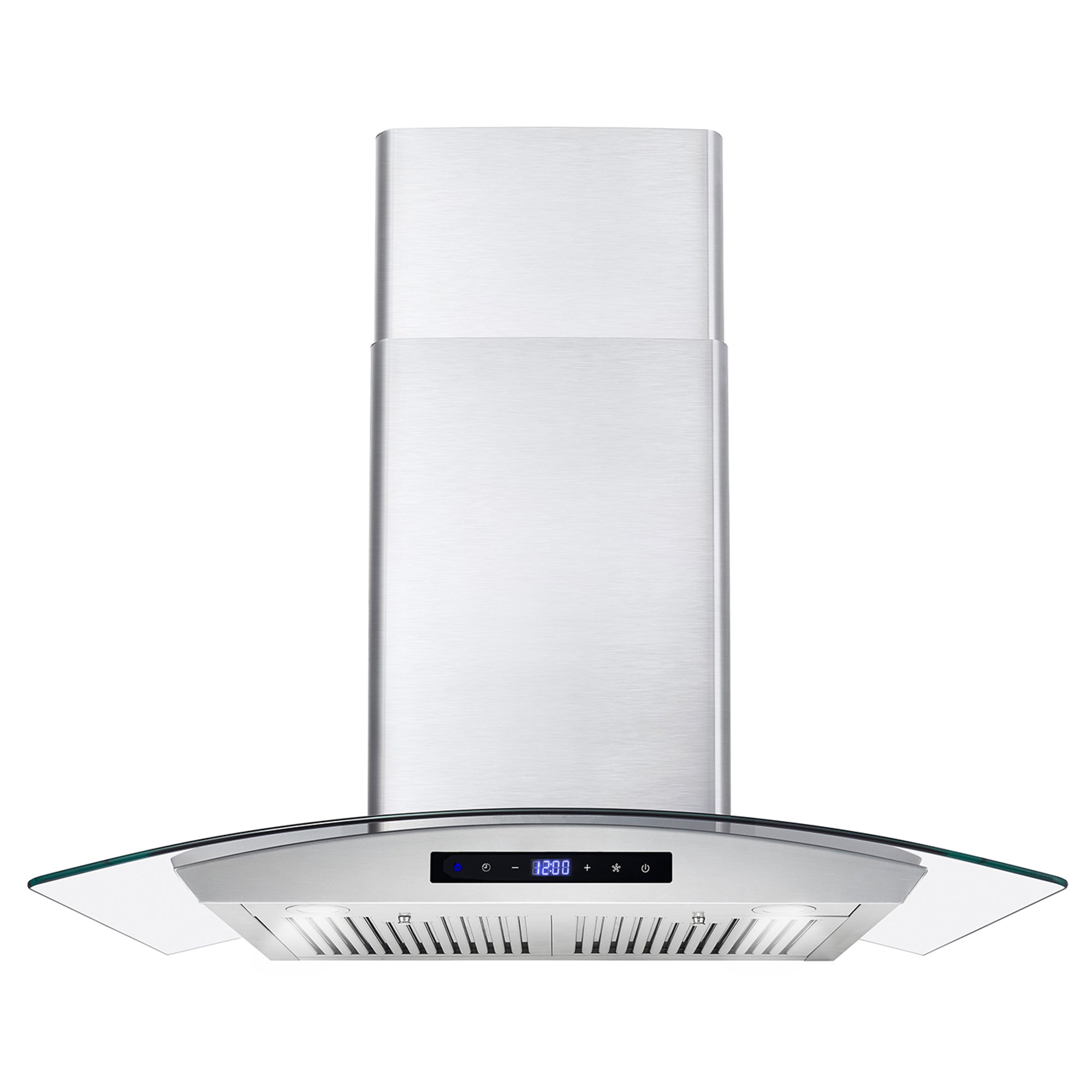 images Cosmo 30" Ductless Wall Mount Range Hood in Stainless Steel with LED Lighting and Carbon Filter Kit for Recirculating COS-668AS750-DL - Image 1