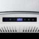 Cosmo 30" Ductless Wall Mount Range Hood in Stainless Steel with LED Lighting and Carbon Filter Kit for Recirculating COS-668AS750-DL - Image 9