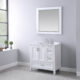 Altair Isla 36" Single Bathroom Vanity Set in White and Carrara White Marble Countertop with Mirror  538036-WH-CA - Image 6
