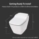 Vovo Integrated Smart Toilet with Auto Open/Close Bidet Seat and Auto Dual Flush TCB-090SA - Image 5