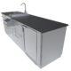 Sunstone Savana 8" x 6" length Wet Bar Outdoor Cabinet Package SCPSAVANNA - Image 3