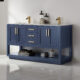 Altair Remi 60" Double Bathroom Vanity Set in Royal Blue and Carrara White Marble Countertop with Mirror  532060-RB-CA - Image 6