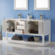 Altair Remi 60" Double Bathroom Vanity Set in White and Carrara White Marble Countertop with Mirror  532060-WH-CA - Image 6