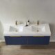 Vinnova Alicante 60" Vanity in Classic Blue with White Sintered Stone Countertop and undermount sink With Mirror  701460-CB-SMB - Image 15