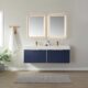 Vinnova Alicante 60" Vanity in Classic Blue with White Sintered Stone Countertop and undermount sink With Mirror  701460-CB-SMB - Image 2