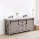 Vinnova Cortes 72" Double Sink Bath Vanity in Classical Grey with  White Composite Countertop and Mirror  701772-CR-WS - Image 14