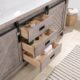 Vinnova Cortes 72" Double Sink Bath Vanity in Classical Grey with  White Composite Countertop and Mirror  701772-CR-WS - Image 20