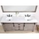Vinnova Cortes 72" Double Sink Bath Vanity in Classical Grey with  White Composite Countertop and Mirror  701772-CR-WS - Image 8