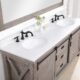 Vinnova Cortes 72" Double Sink Bath Vanity in Classical Grey with  White Composite Countertop and Mirror  701772-CR-WS - Image 9