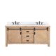 Vinnova Cortes 72" Double Sink Bath Vanity in Weathered Pine with White Composite Countertop and Mirror  701772-WP-WS - Image 12