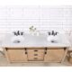 Vinnova Cortes 72" Double Sink Bath Vanity in Weathered Pine with White Composite Countertop and Mirror  701772-WP-WS - Image 19