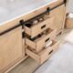 Vinnova Cortes 72" Double Sink Bath Vanity in Weathered Pine with White Composite Countertop and Mirror  701772-WP-WS - Image 21