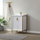 Vinnova Granada 24" Vanity in White with White Composite Grain Stone Countertop With Mirror  736024-WH-GW - Image 11