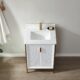 Vinnova Granada 24" Vanity in White with White Composite Grain Stone Countertop With Mirror  736024-WH-GW - Image 13