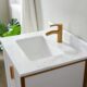 Vinnova Granada 24" Vanity in White with White Composite Grain Stone Countertop With Mirror  736024-WH-GW - Image 14