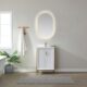 Vinnova Granada 24" Vanity in White with White Composite Grain Stone Countertop With Mirror  736024-WH-GW - Image 2