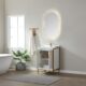Vinnova Granada 24" Vanity in White with White Composite Grain Stone Countertop With Mirror  736024-WH-GW - Image 4