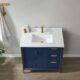 Vinnova Granada 36" Vanity in Royal Blue with White Composite Grain Stone Countertop With Mirror  736036-RB-GW - Image 10