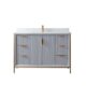 Vinnova Granada 48" Vanity in Paris Grey with White Composite Grain Stone Countertop With Mirror  736048-PG-GW - Image 9