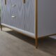Vinnova Granada 60" Vanity in Paris Grey with White Composite Grain Stone Countertop With Mirror  736060-PG-GW - Image 7