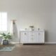 Vinnova Granada 60" Vanity in White with White Composite Grain Stone Countertop With Mirror  736060-WH-GW - Image 18