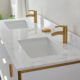 Vinnova Granada 60" Vanity in White with White Composite Grain Stone Countertop With Mirror  736060-WH-GW - Image 14