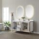 Vinnova Granada 60" Vanity in White with White Composite Grain Stone Countertop With Mirror  736060-WH-GW - Image 4