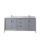 Vinnova Granada 72" Vanity in Paris Grey with White Composite Grain Stone Countertop With Mirror  736072-PG-GW - Image 10