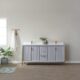 Vinnova Granada 72" Vanity in Paris Grey with White Composite Grain Stone Countertop With Mirror  736072-PG-GW - Image 19