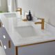 Vinnova Granada 72" Vanity in Paris Grey with White Composite Grain Stone Countertop With Mirror  736072-PG-GW - Image 15