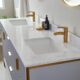 Vinnova Granada 72" Vanity in Paris Grey with White Composite Grain Stone Countertop With Mirror  736072-PG-GW - Image 6