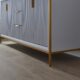 Vinnova Granada 72" Vanity in Paris Grey with White Composite Grain Stone Countertop With Mirror  736072-PG-GW - Image 7