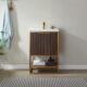 Vinnova Donostia 24" Vanity in Walnut with Ceramic under-mount Sink With Mirror 737024-NLW-WH - Image 12