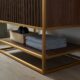 Vinnova Donostia 36" Vanity in Walnut with Grey Composite Armani limestone board stone countertop With Mirror  737036-NLW-ALB - Image 16