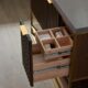 Vinnova Donostia 48" Vanity in Walnut with Grey Composite Armani limestone board stone countertop With Mirror  737048-NLW-ALB - Image 8