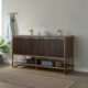 Vinnova Donostia 60" Vanity in Walnut with Grey Composite Armani limestone board stone countertop With Mirror  737060-NLW-ALB - Image 12
