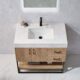 Vinnova Alistair 36B" Single Vanity in North American Oak with White Grain Stone Countertop With Mirror  789036B-NO-GW - Image 5