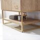 Vinnova Alistair 36" Single Vanity in North American Oak with White Grain Stone Countertop With Mirror  789036-NO-GW - Image 22