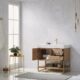 Vinnova Alistair 36" Single Vanity in North American Oak with White Grain Stone Countertop With Mirror  789036-NO-GW - Image 16