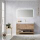 Vinnova Alistair 48" Single Vanity in North American Oak with White Grain Stone Countertop With Mirror  789048-NO-GW - Image 3