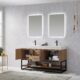Vinnova Alistair 60B" Double Vanity in North American Oak with White Grain Stone Countertop With Mirror  789060B-NO-GW - Image 4