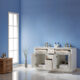 Altair Ivy 60" Double Bathroom Vanity Set in White and Carrara White Marble Countertop with Mirror 531060-WH-CA - Image 7