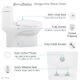 Swiss Madison Virage One-Piece Elongated Toilet Vortex™ Dual-Flush 1.1/1.6 gpf - SM-1T118 - Image 7