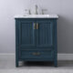Altair Isla 30" Single Bathroom Vanity Set in Classic Blue and Carrara White Marble Countertop with Mirror 538030-CB-CA - Image 7